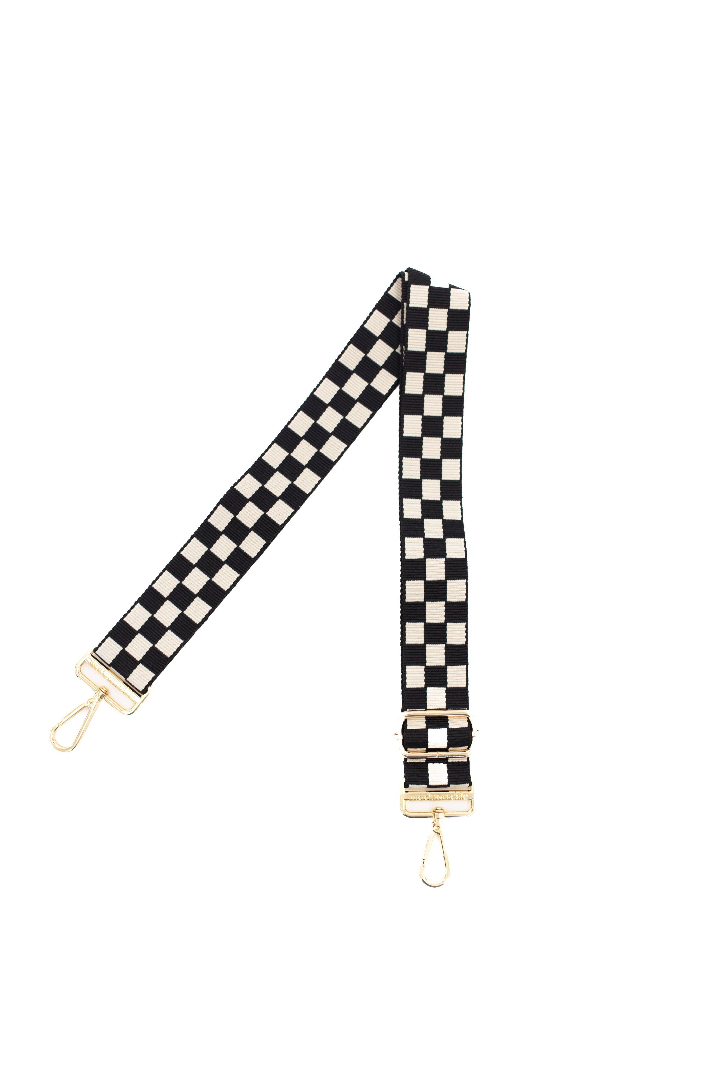 Lizzie Checkered Adjustable Strap Bag
