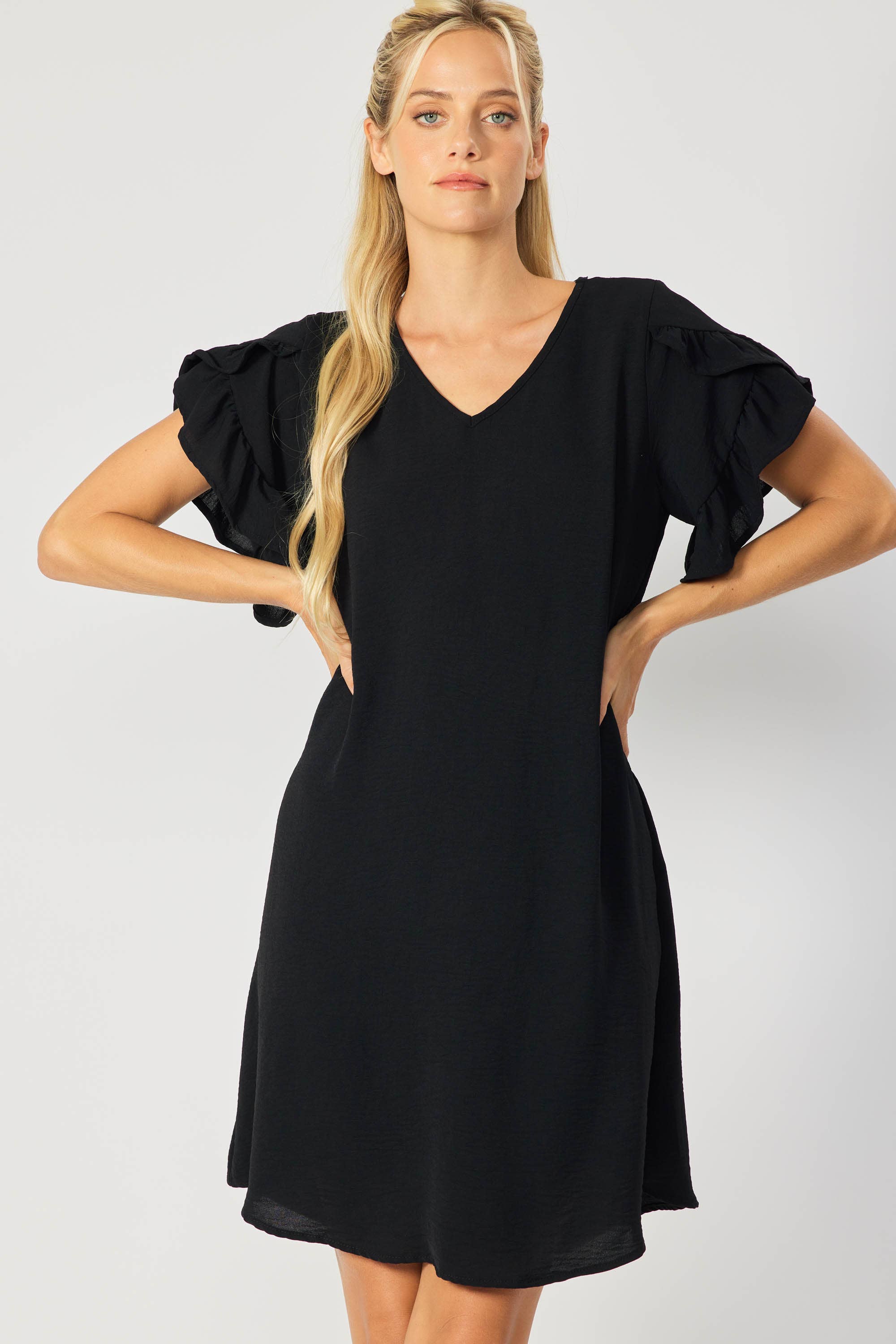 Strent Ruffle Sleeve Dress PREORDER