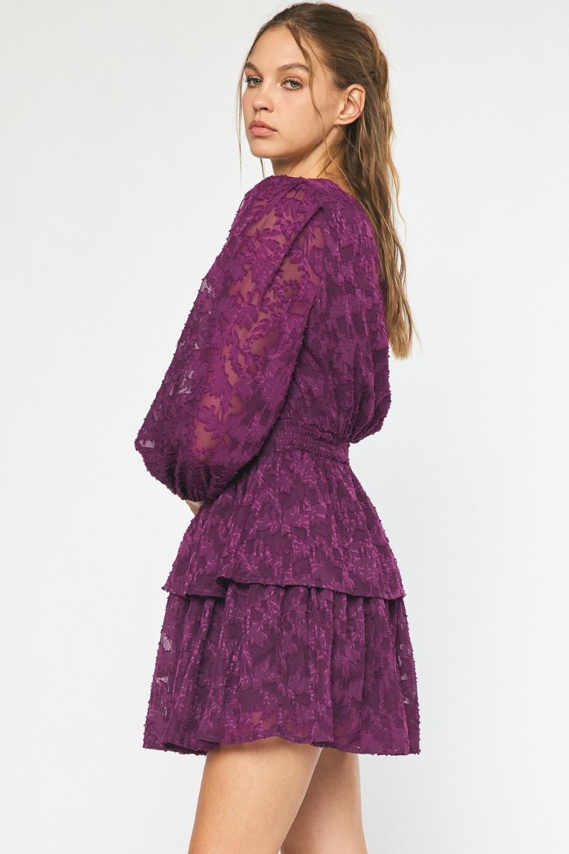 Marly Floral Violet Dress FINAL SALE