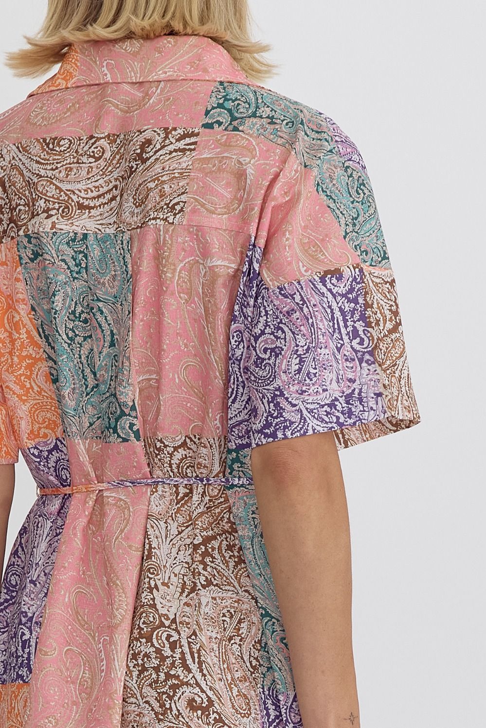 Bonnie Mixed Print Midi Dress FINAL SALE