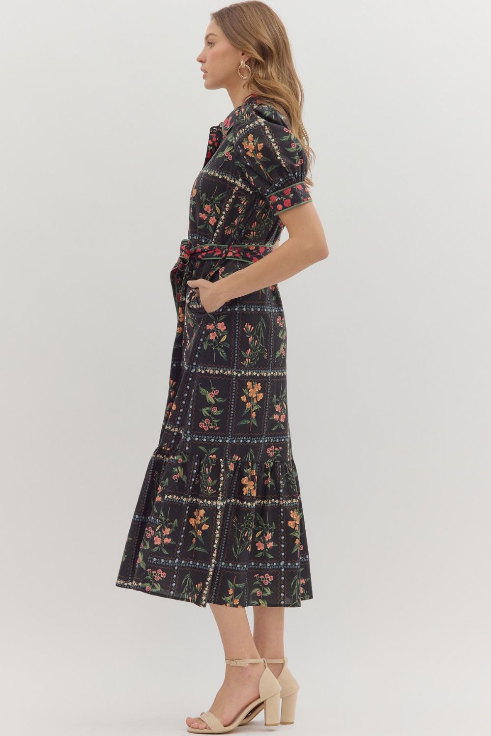 Viv Floral Midi Dress