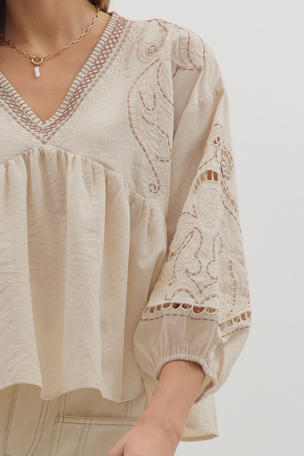 Volmer Embroidered Top