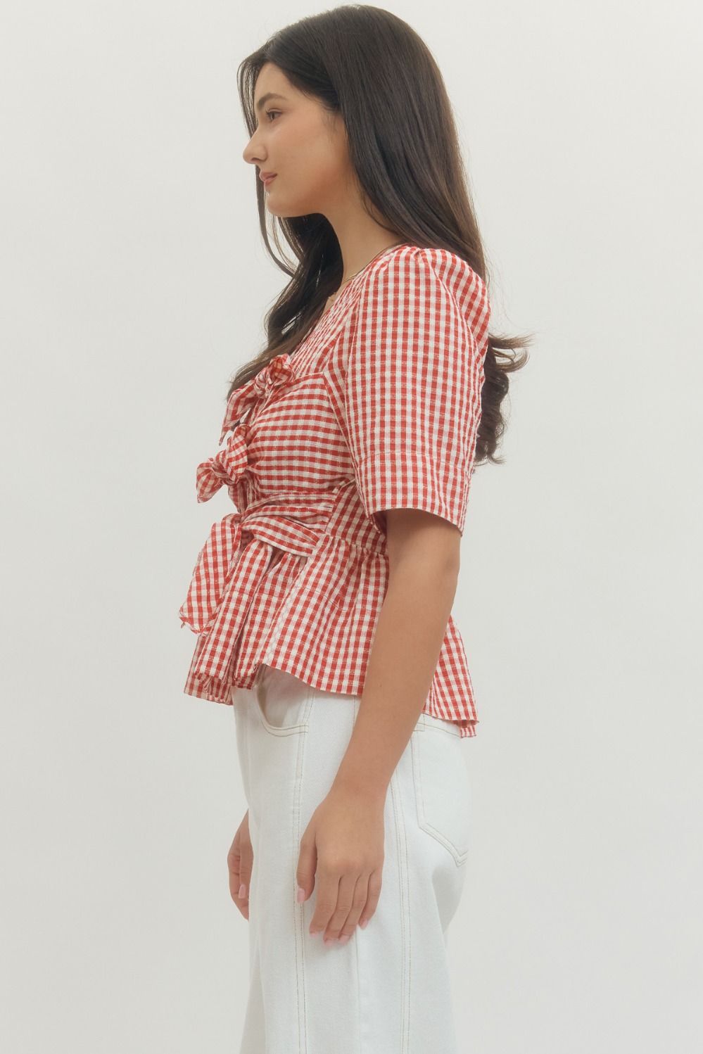 Entro Leighton Gingham Top FINAL SALE