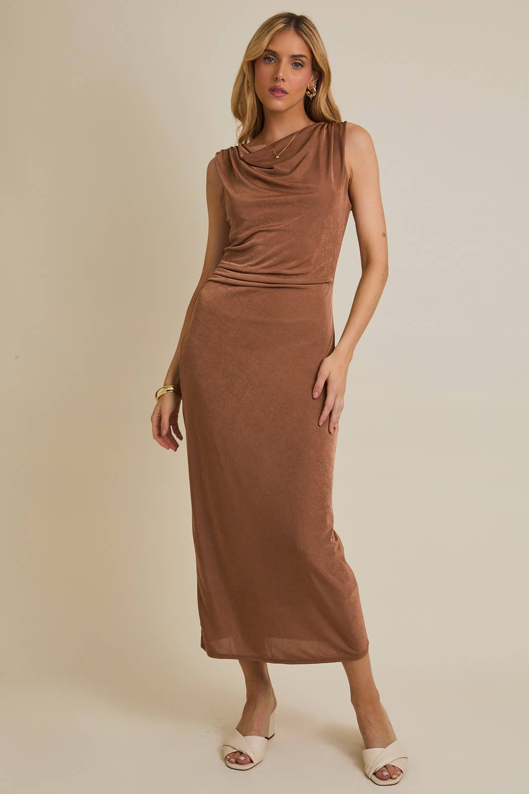 Volna Cowl Maxi Dress