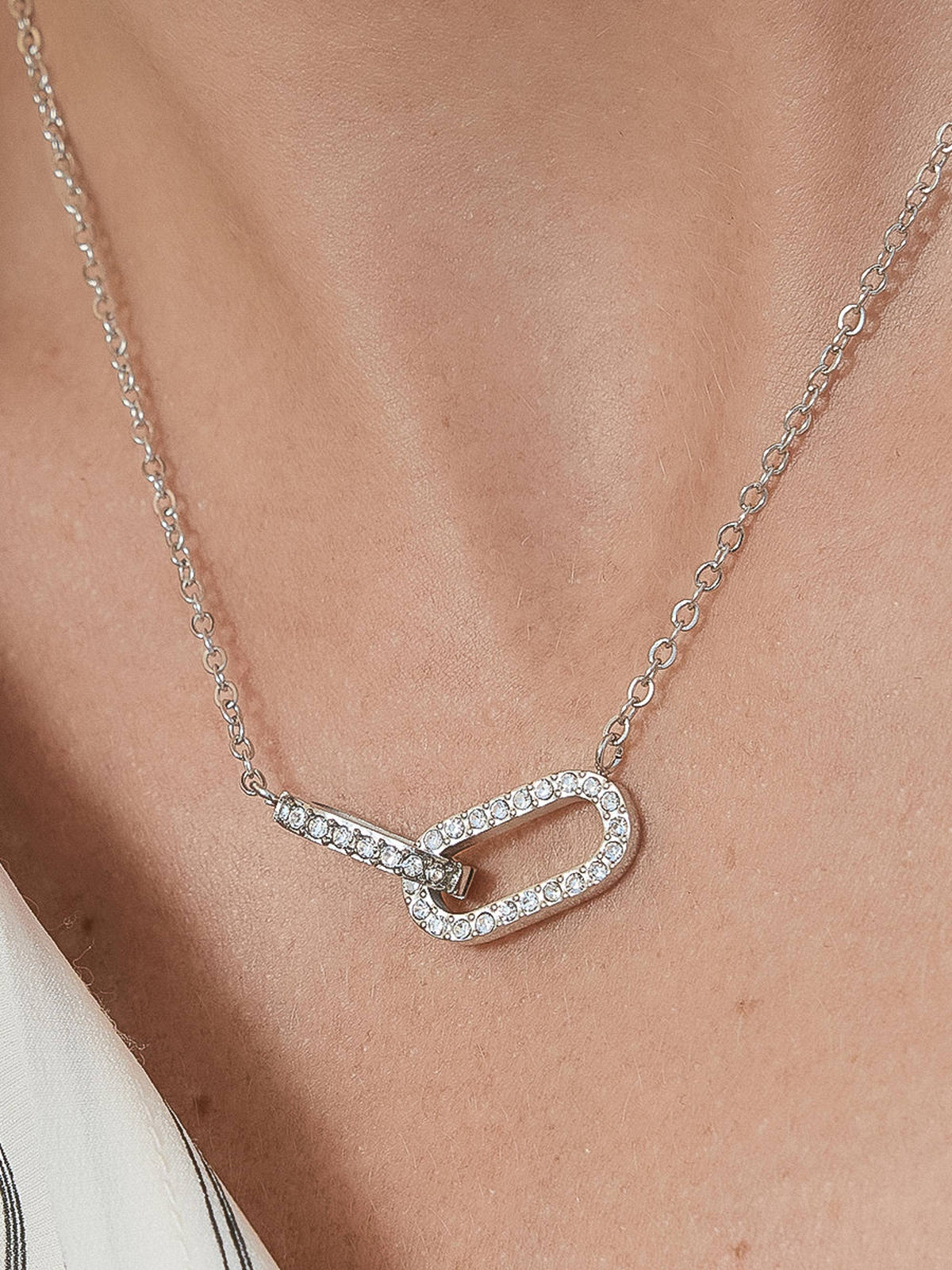 Flânerie by MAIQ Priamo 18K Gold Non-Tarnish CZ Chain Necklace