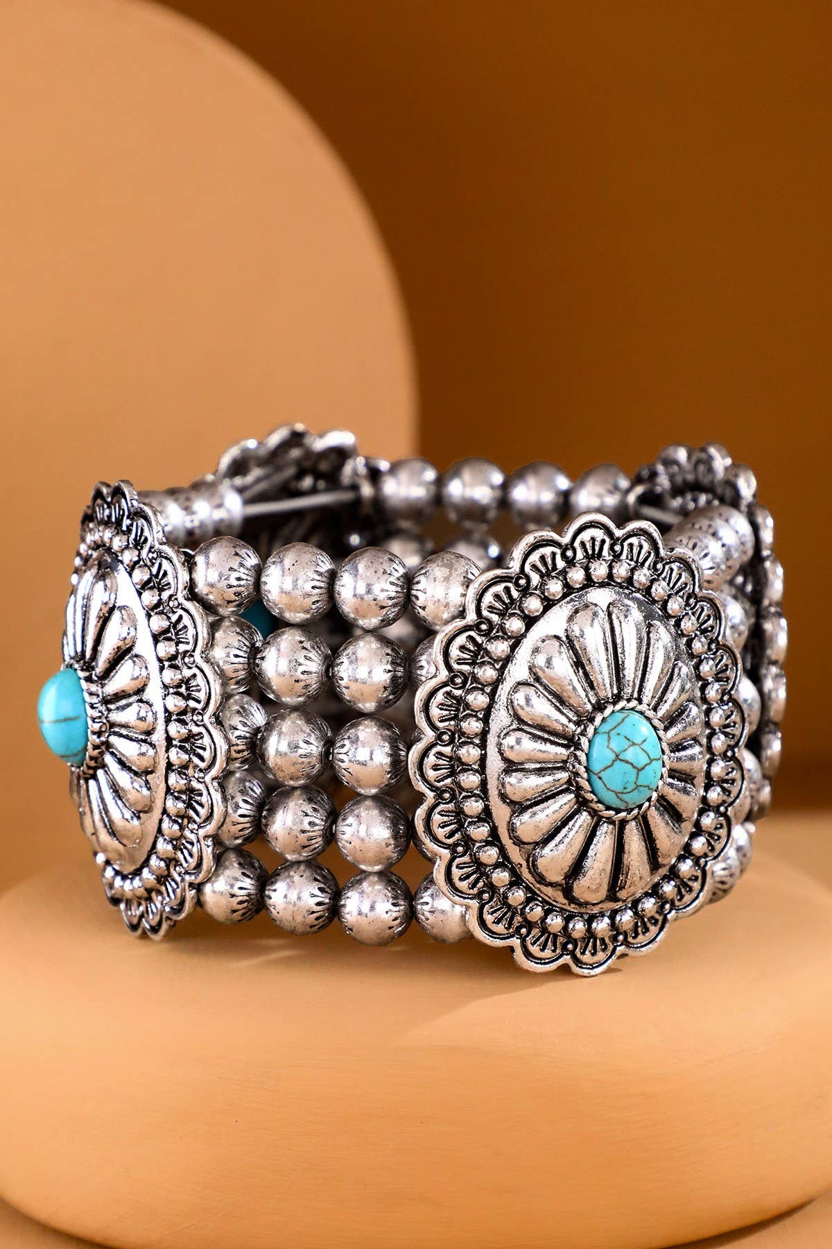 Navajo Concho Stretch Bracelet