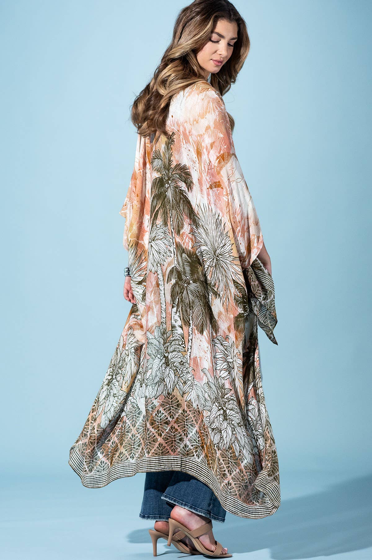 Sunset Palm Kimono