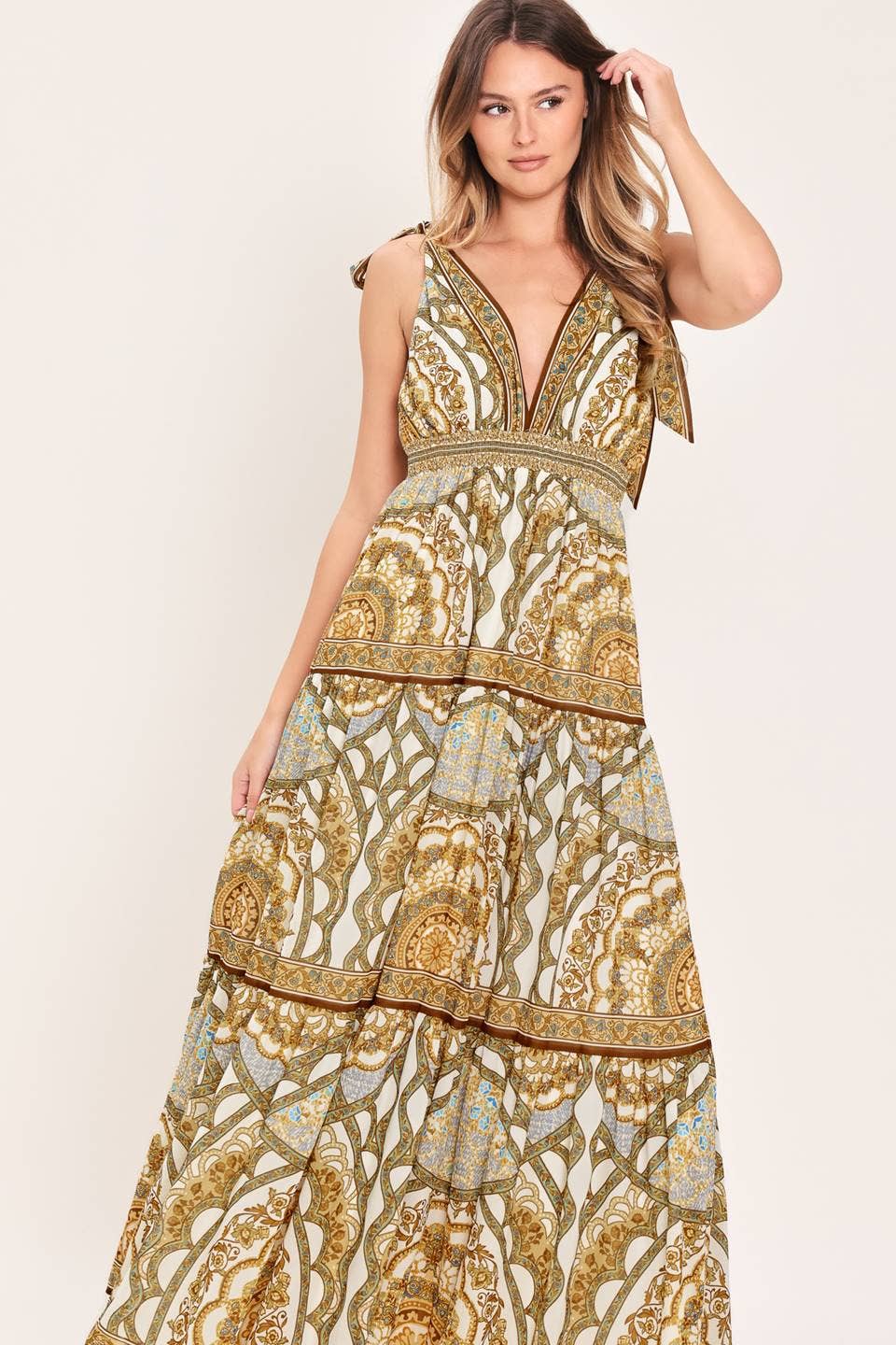 Vaughn Print Maxi Dress