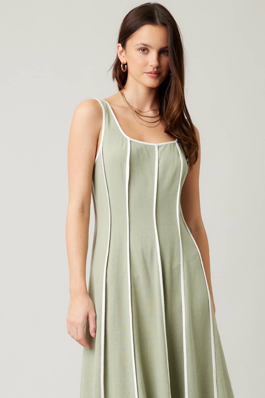 Dollie Linen Midi Dress