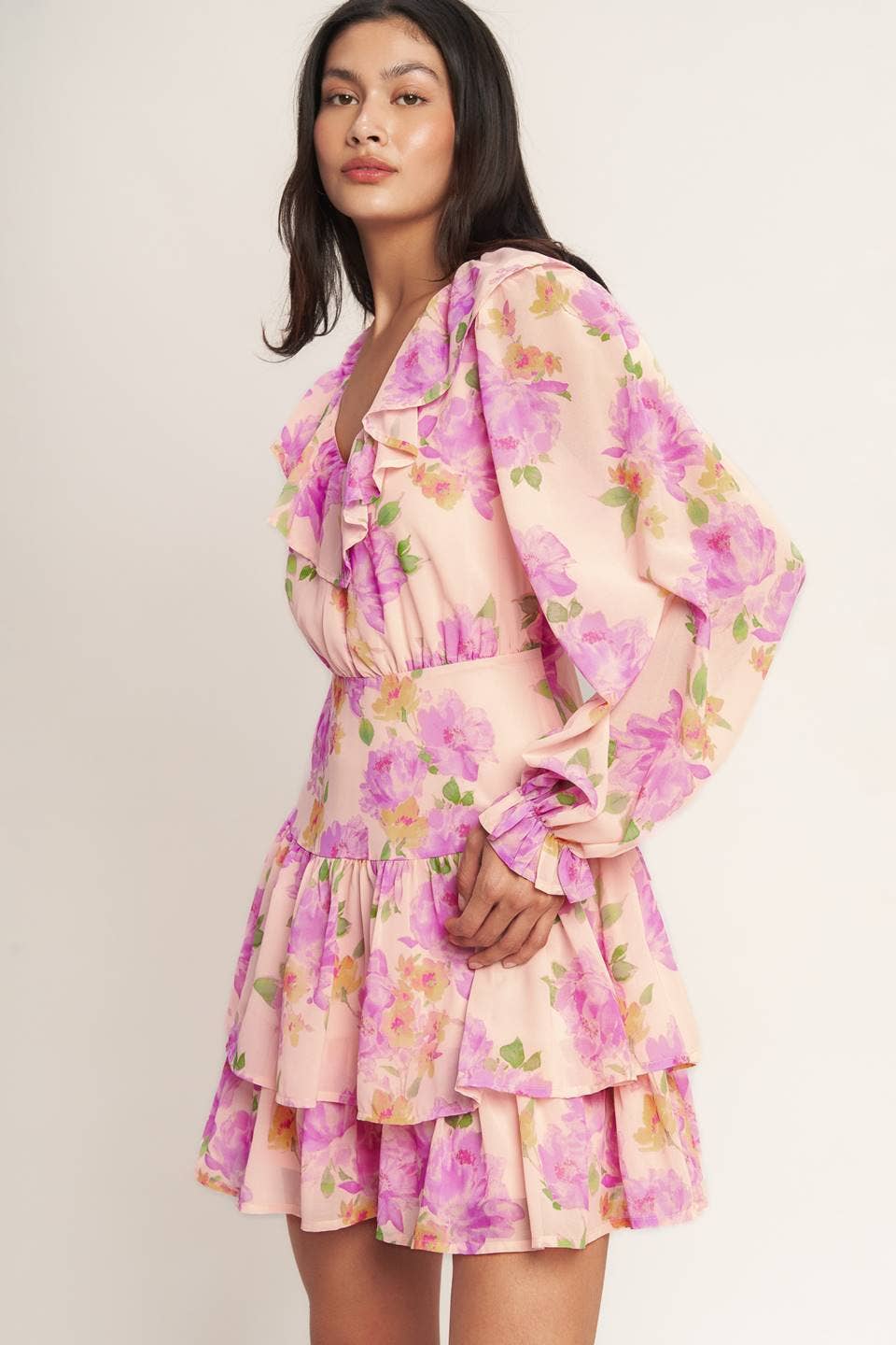Teah Print Mini Dress