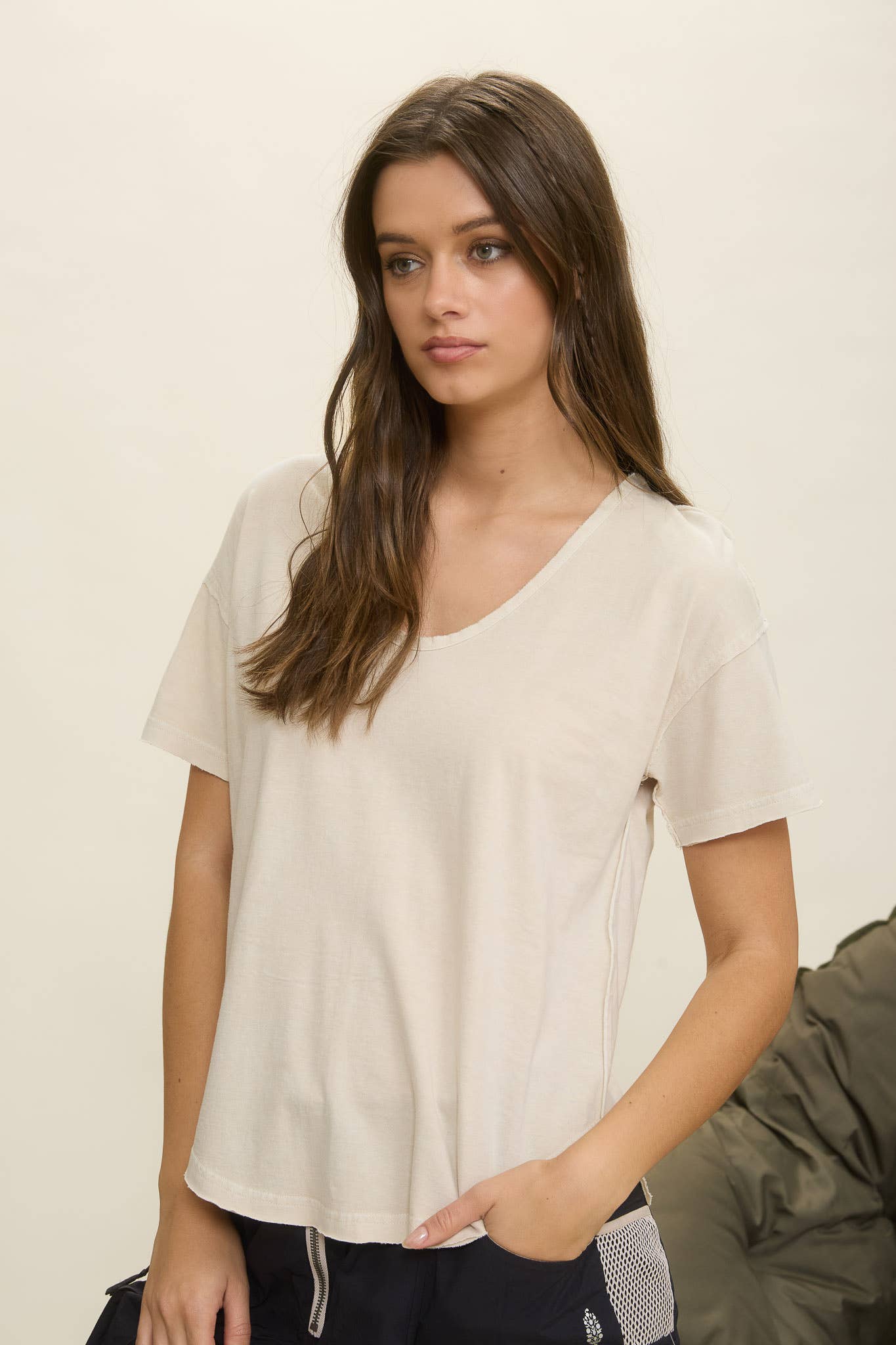 Saxton Scoop Neck Top