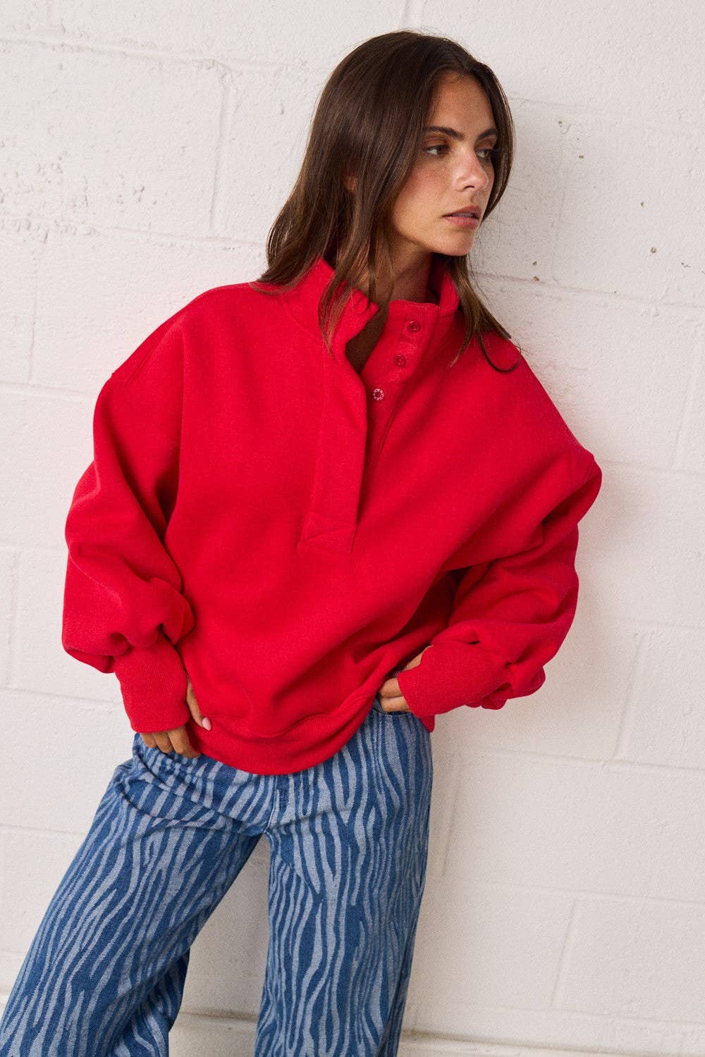 Wendy Red Pullover