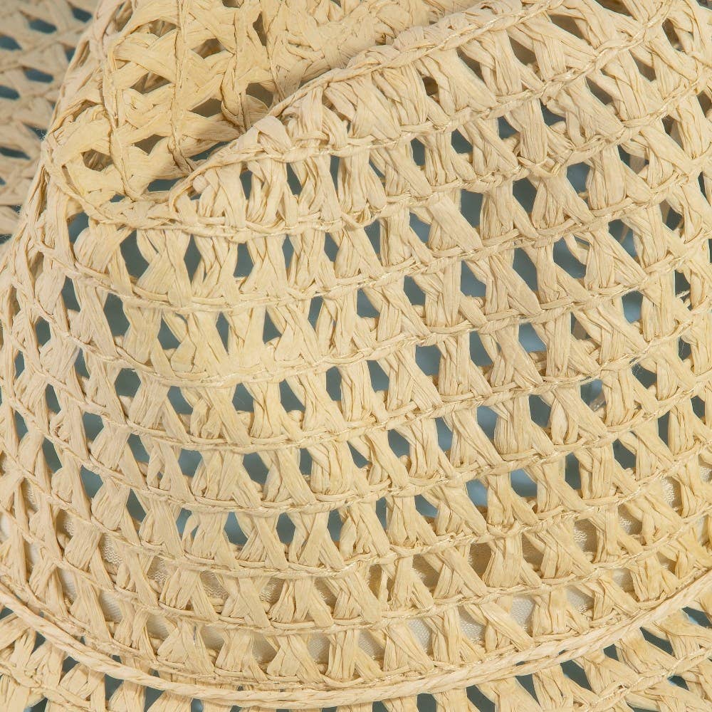 Abbey Straw Braid Floppy Sun Hat