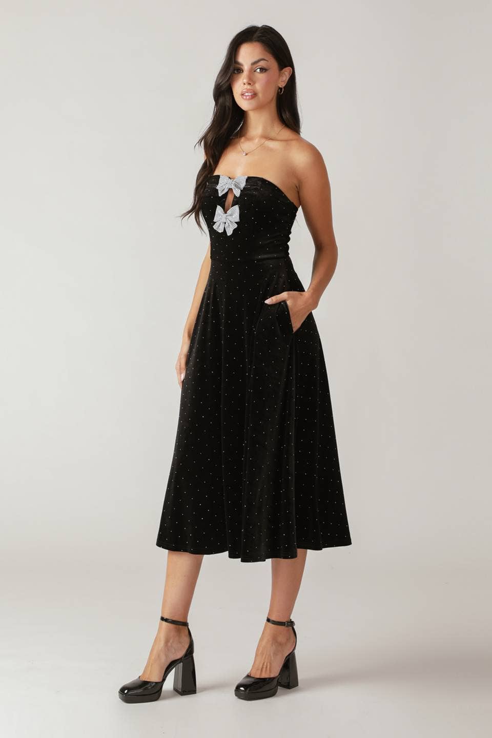 Vae Velvet Midi Dress FINAL SALE