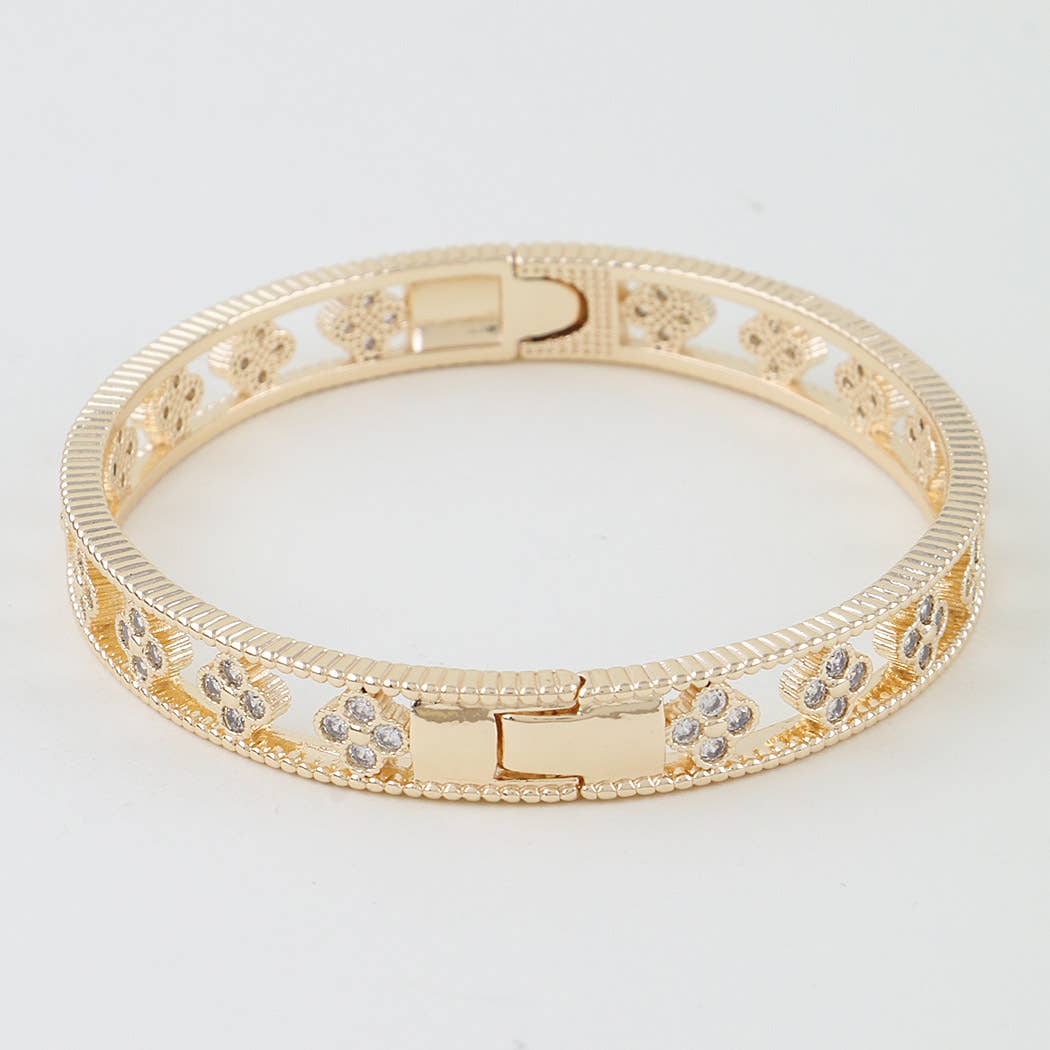 Verley Multi Bejeweled Open Clover Bracelet