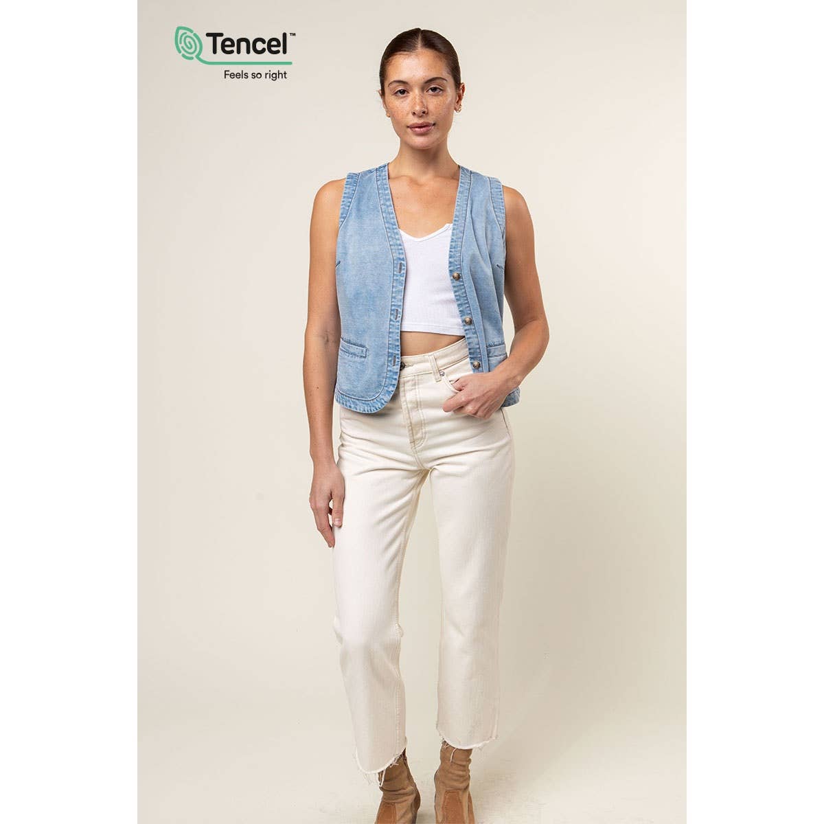 Sallie Denim Vest