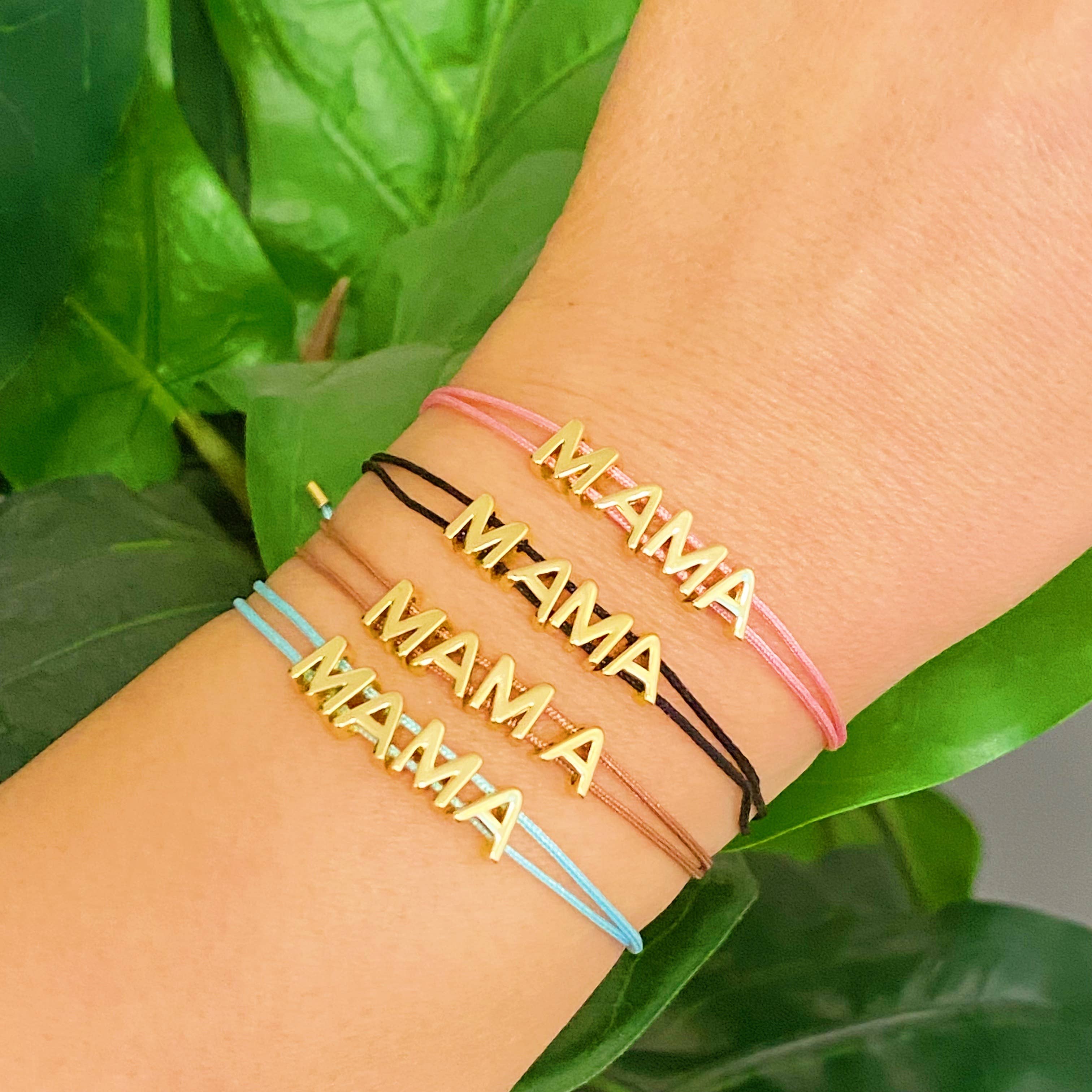 Mama Satin Thread Bracelet