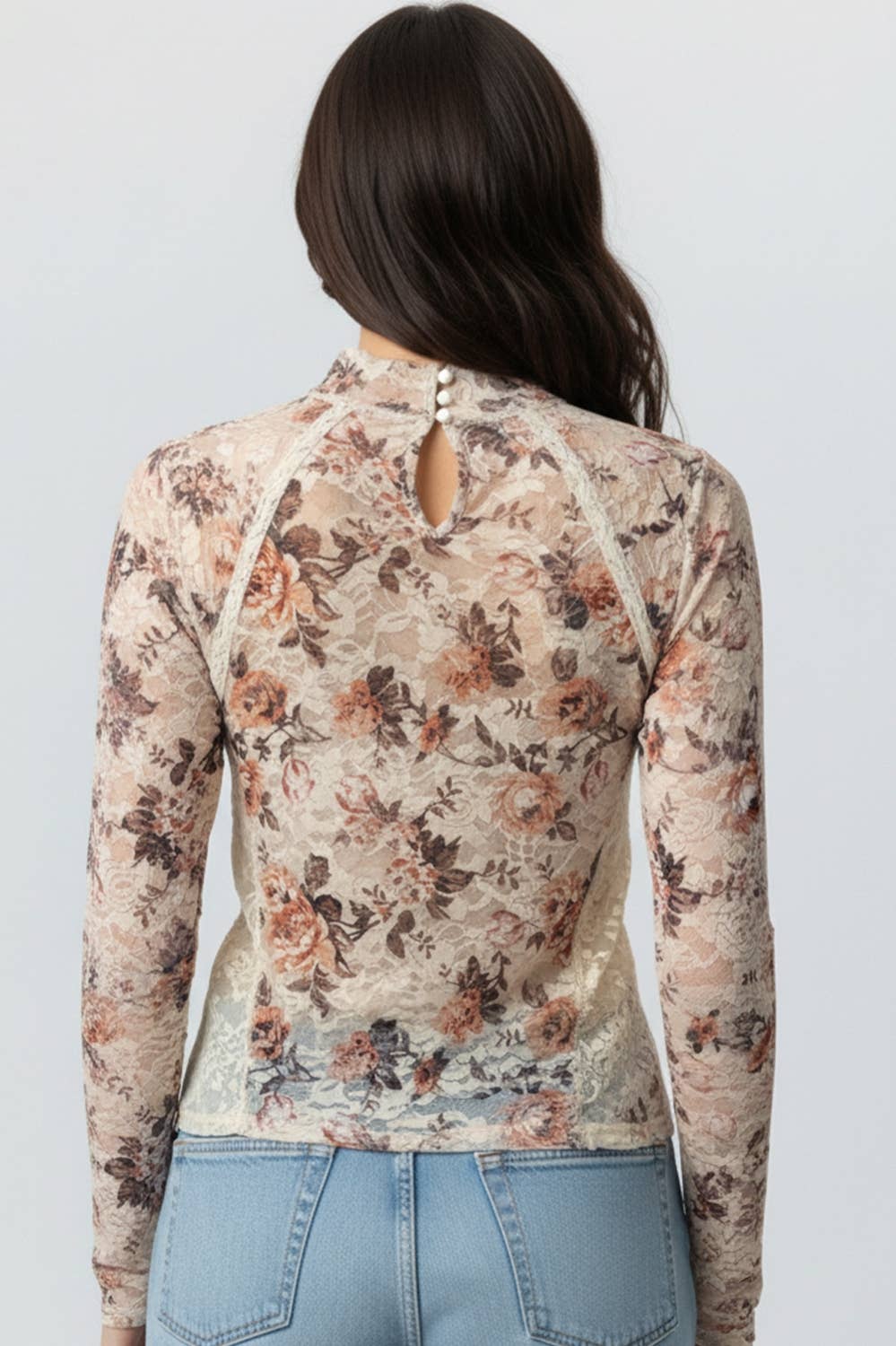 Fifi Floral Mesh Lace Top