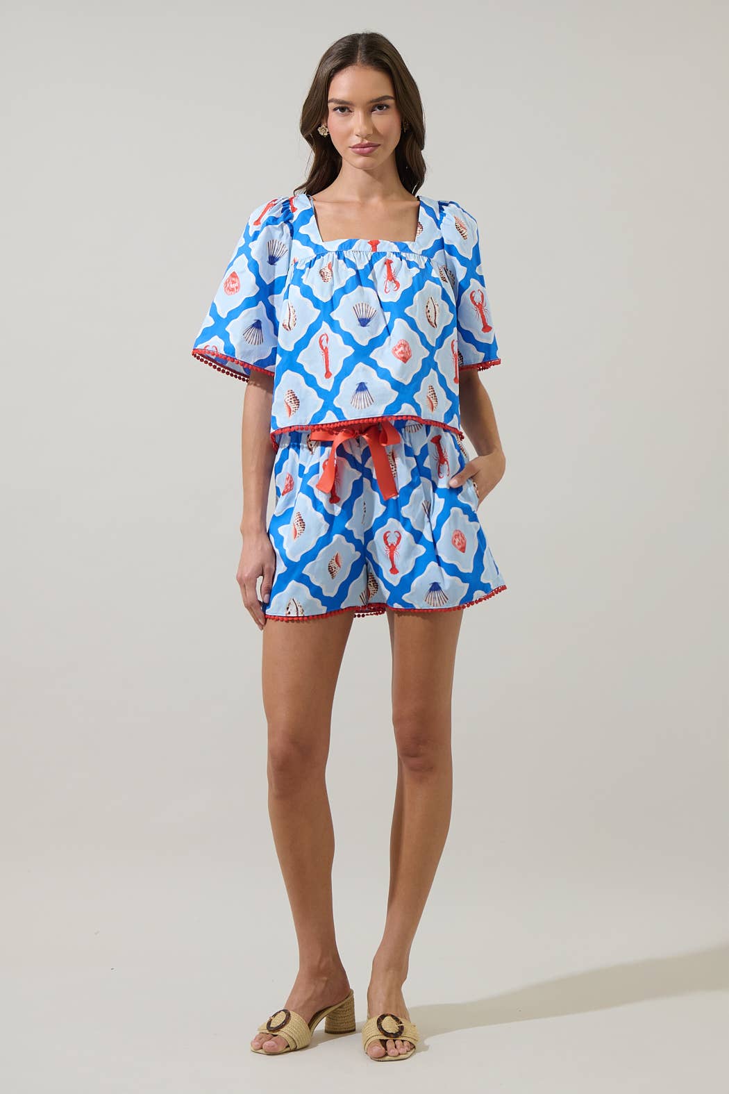 Lobster Bay Melia High Waisted  Shorts FINAL SALE