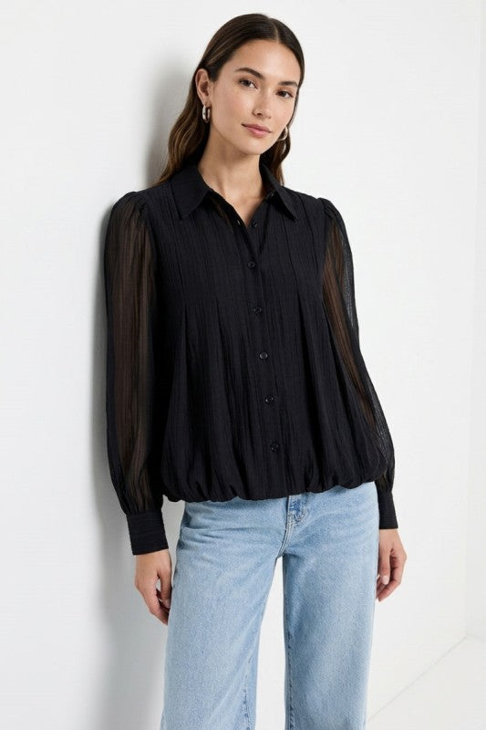 Eckert Bubble Chiffon Shirt