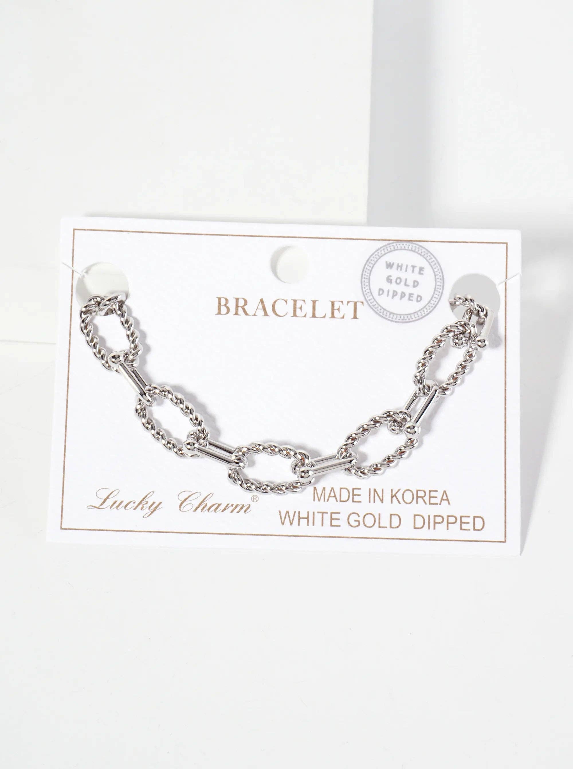Yew 18K-Gold-Dipped Rope Chain Bracelet