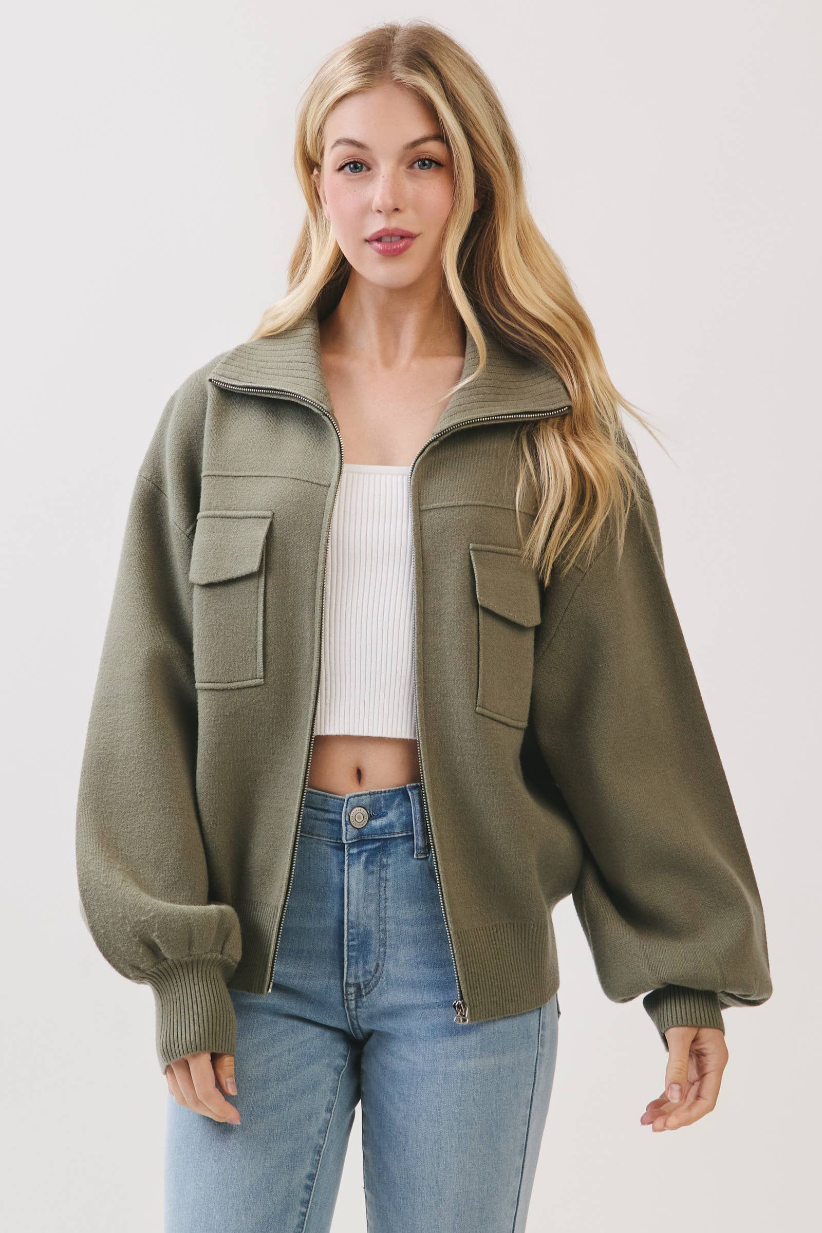 Vayle Sweater Bomber Jacket