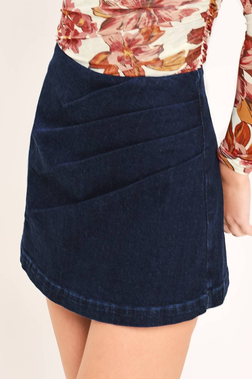 Smitten Denim Skort Skirt