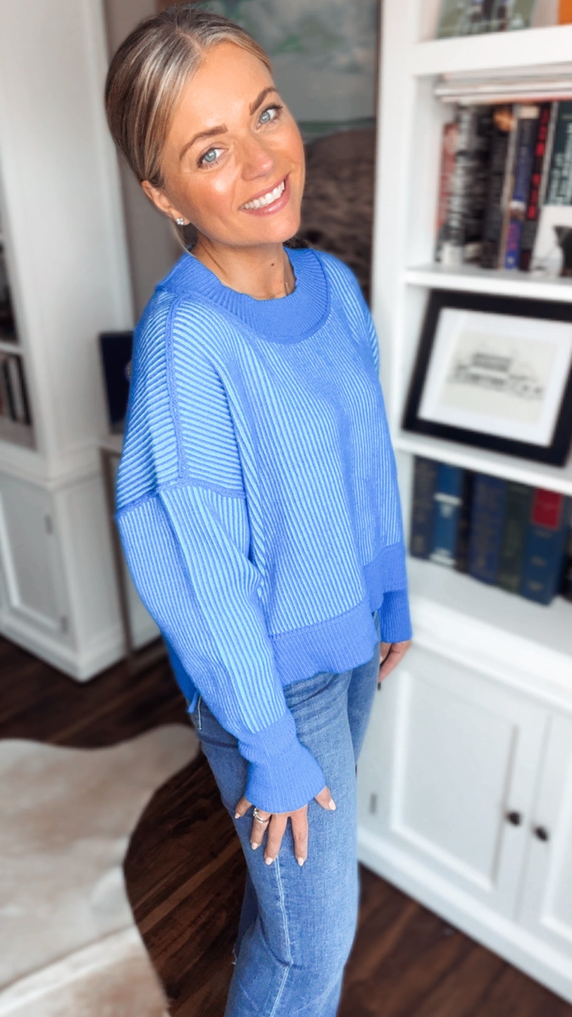 Halina Two Tone Sweater
