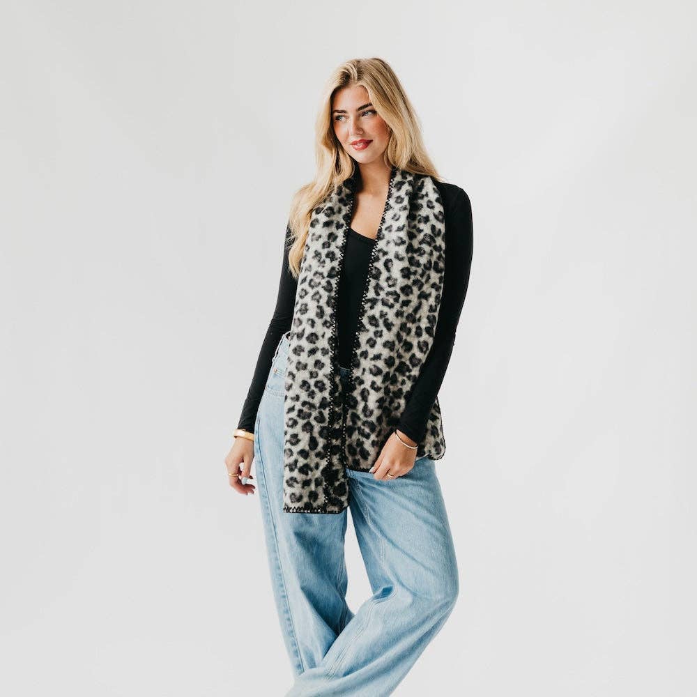 Laine Leopard Scarf -In stores 10/9!