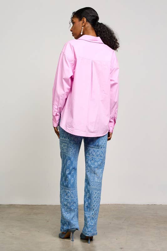 Britt Poplin Long Sleeve Shirt