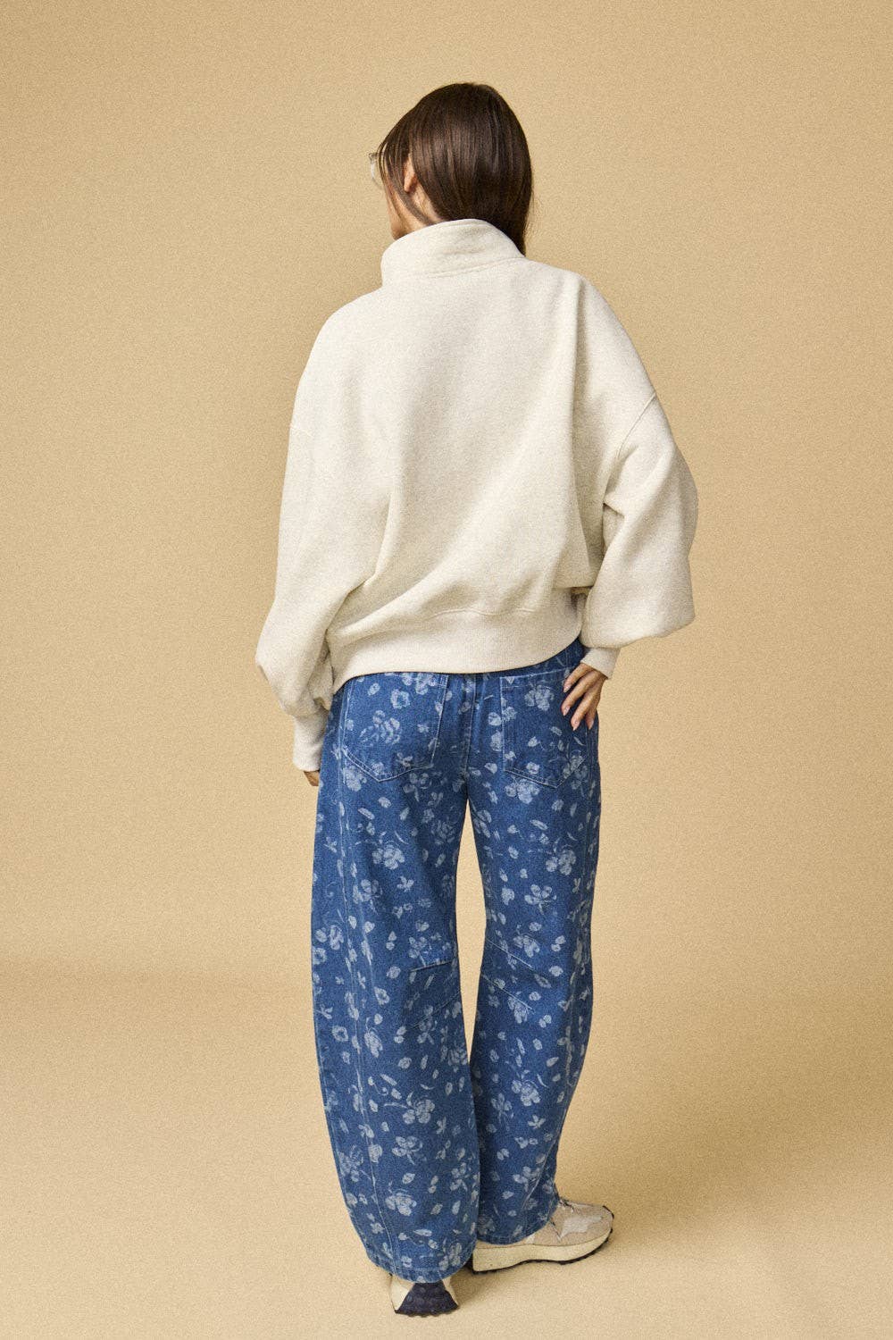 Wendy White Melange Pullover