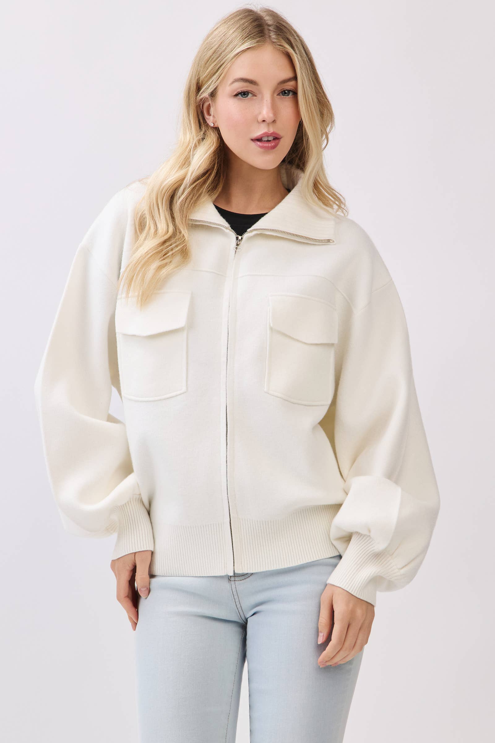 Vayle Sweater Bomber Jacket