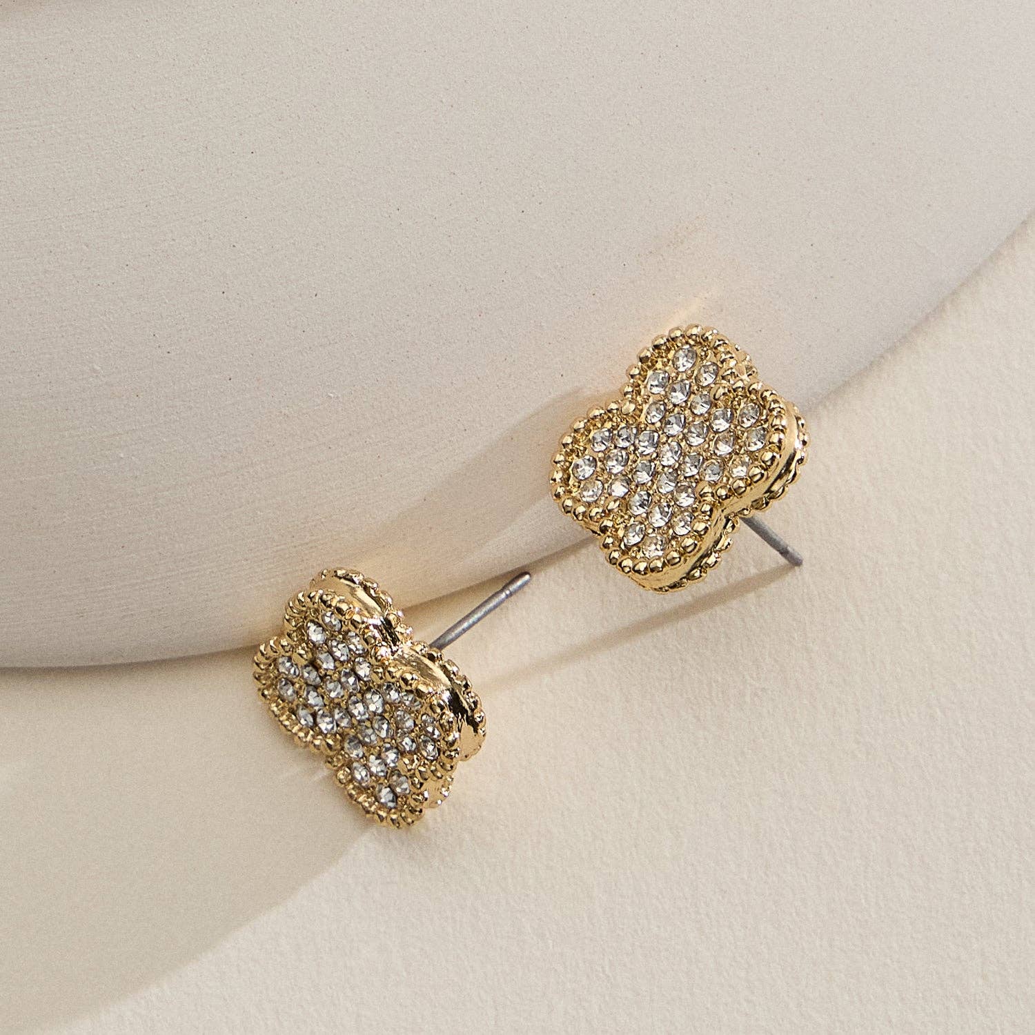 Gia Pavé Crystal Stud Earrings (2 Colors!)