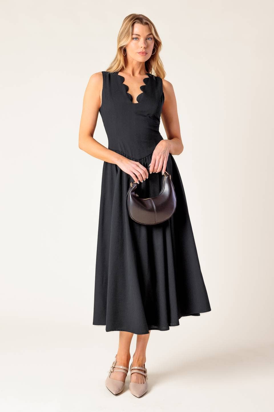 Sulley Scallop Dress