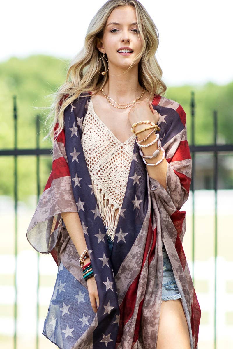 Soper Vintage Stars & Stripes Kimono