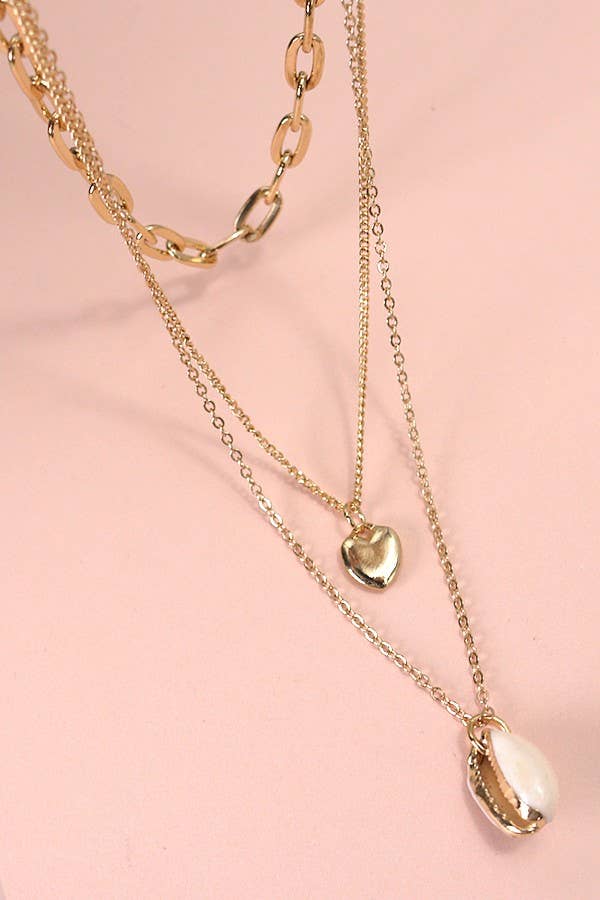Jade Layer Heart Necklace