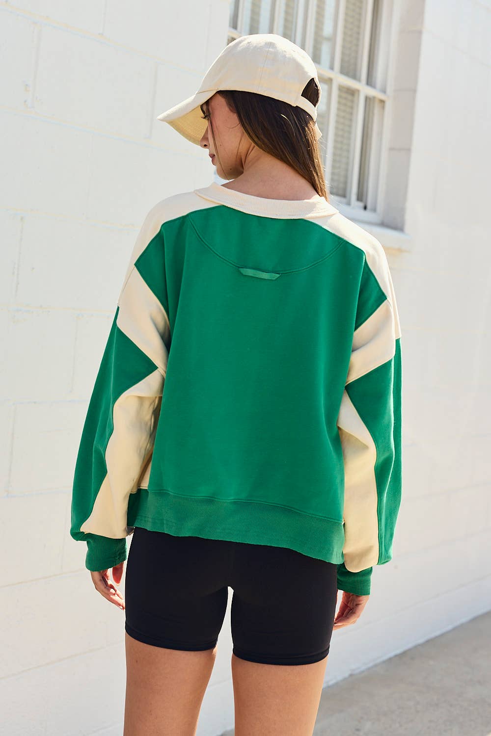 Olivia Contrast Pullover small