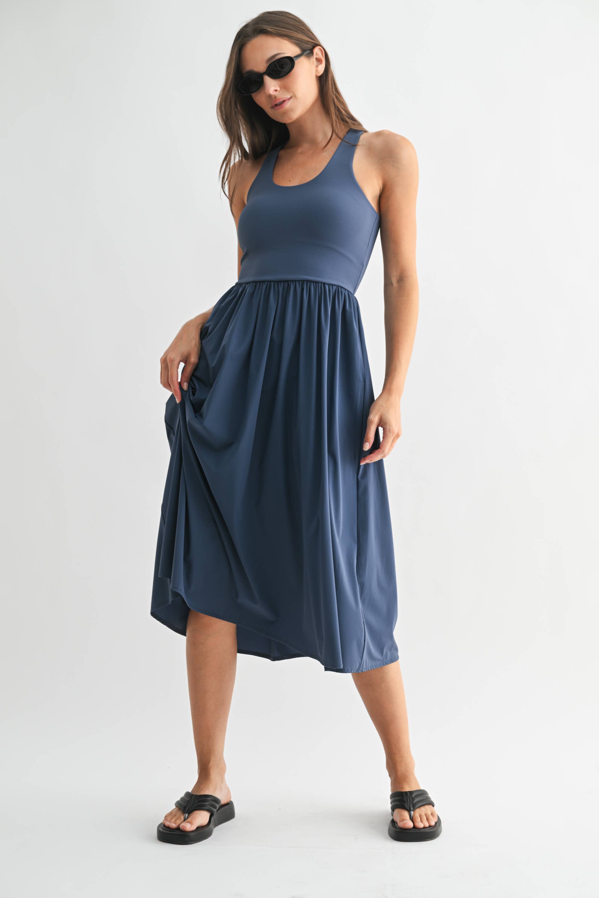 Bree Rib Tank Midi Dress