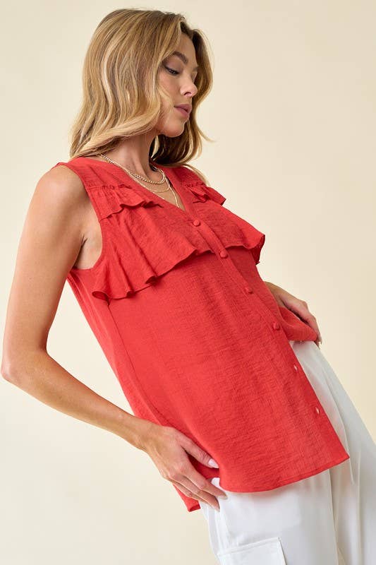 Rufus Ruffle Tank Top