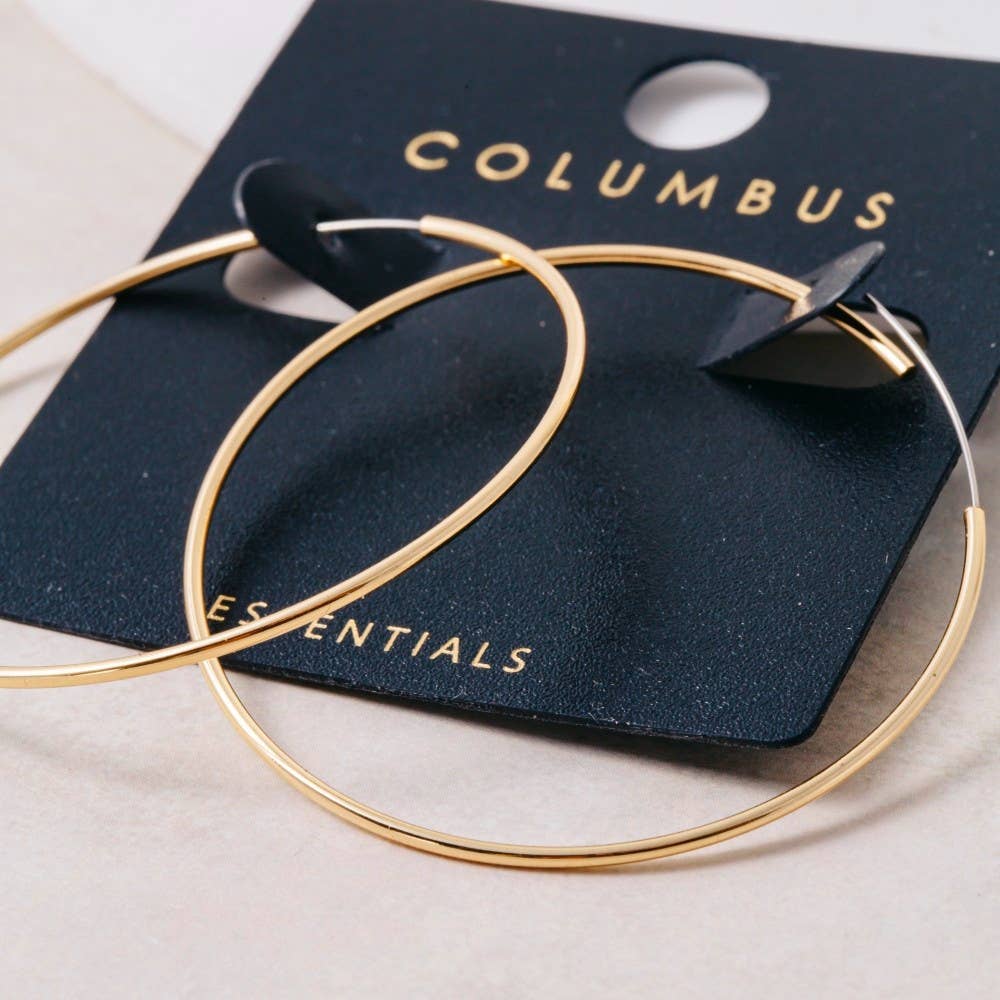 Boulie Thin Hoop Earrings