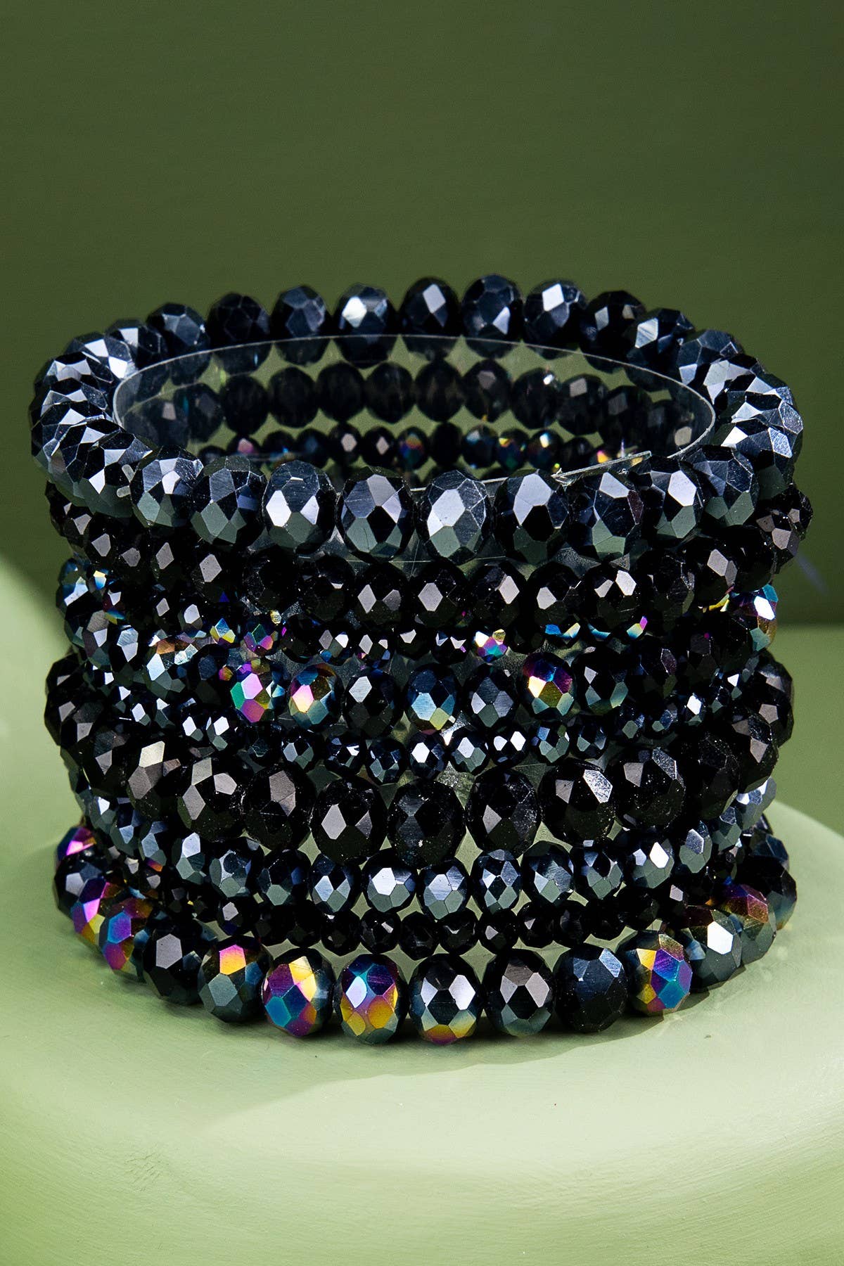 Suess Glass Bead 9 Set Bracelet (2 Colors!)