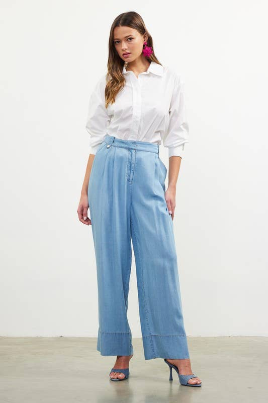 Britt Poplin Long Sleeve Shirt