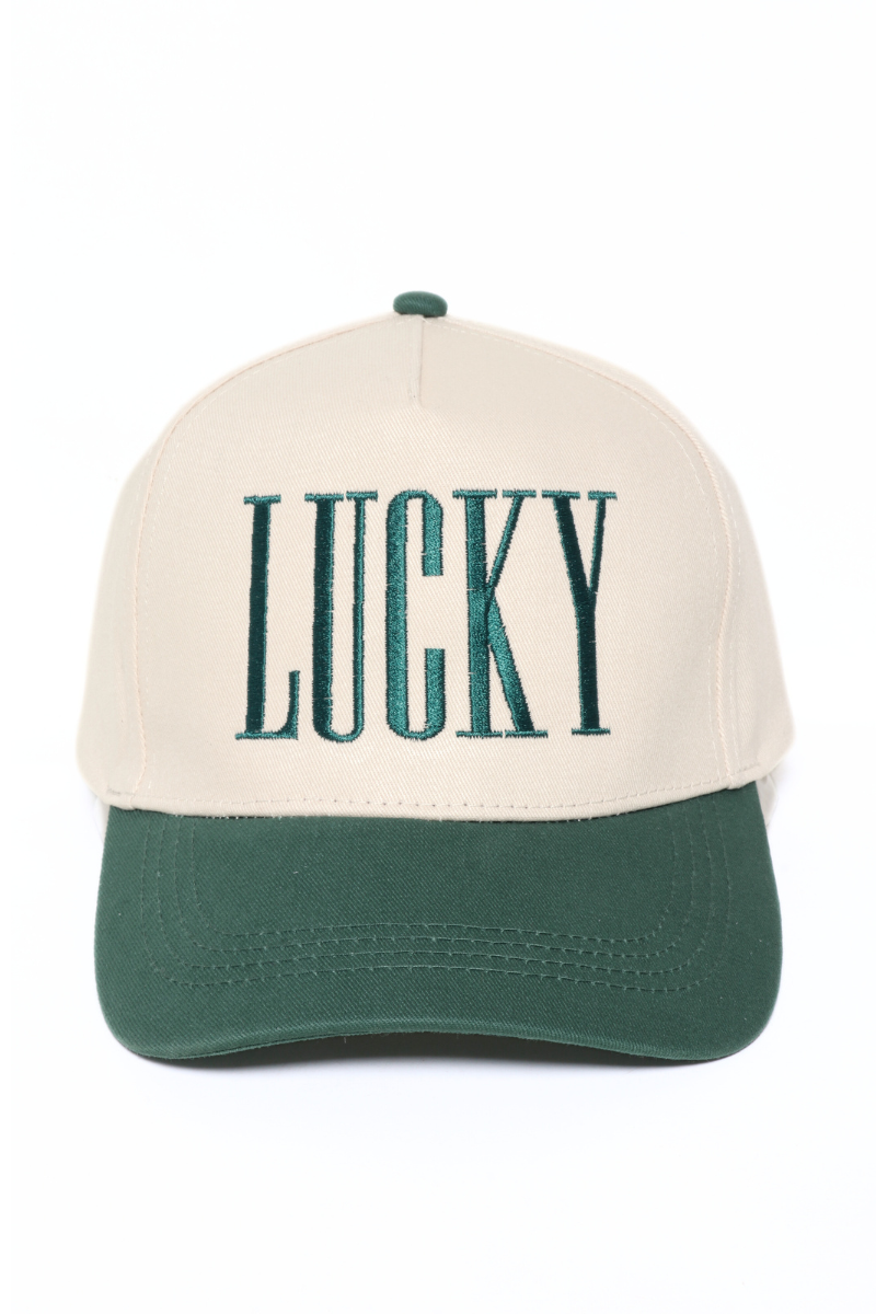 ST. PATRICK'S LUCKY Embroidery Two Tone Baseball Cap