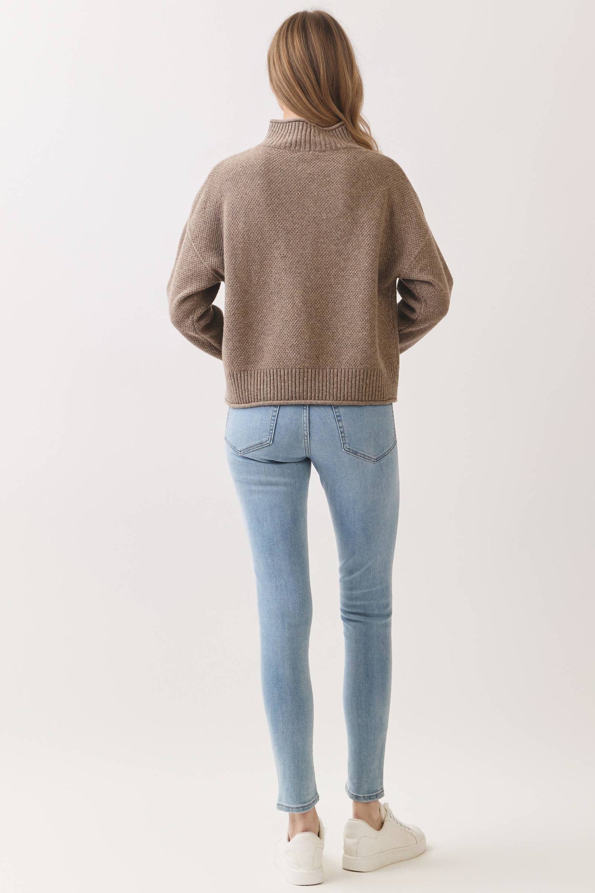 Vollie Mock Neck Long Sleeve Sweater Top