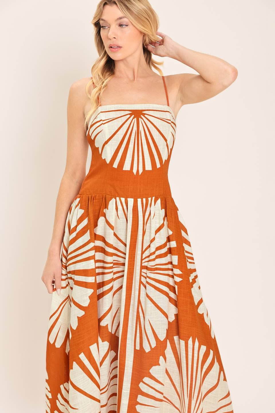 Yola Print Maxi Dress