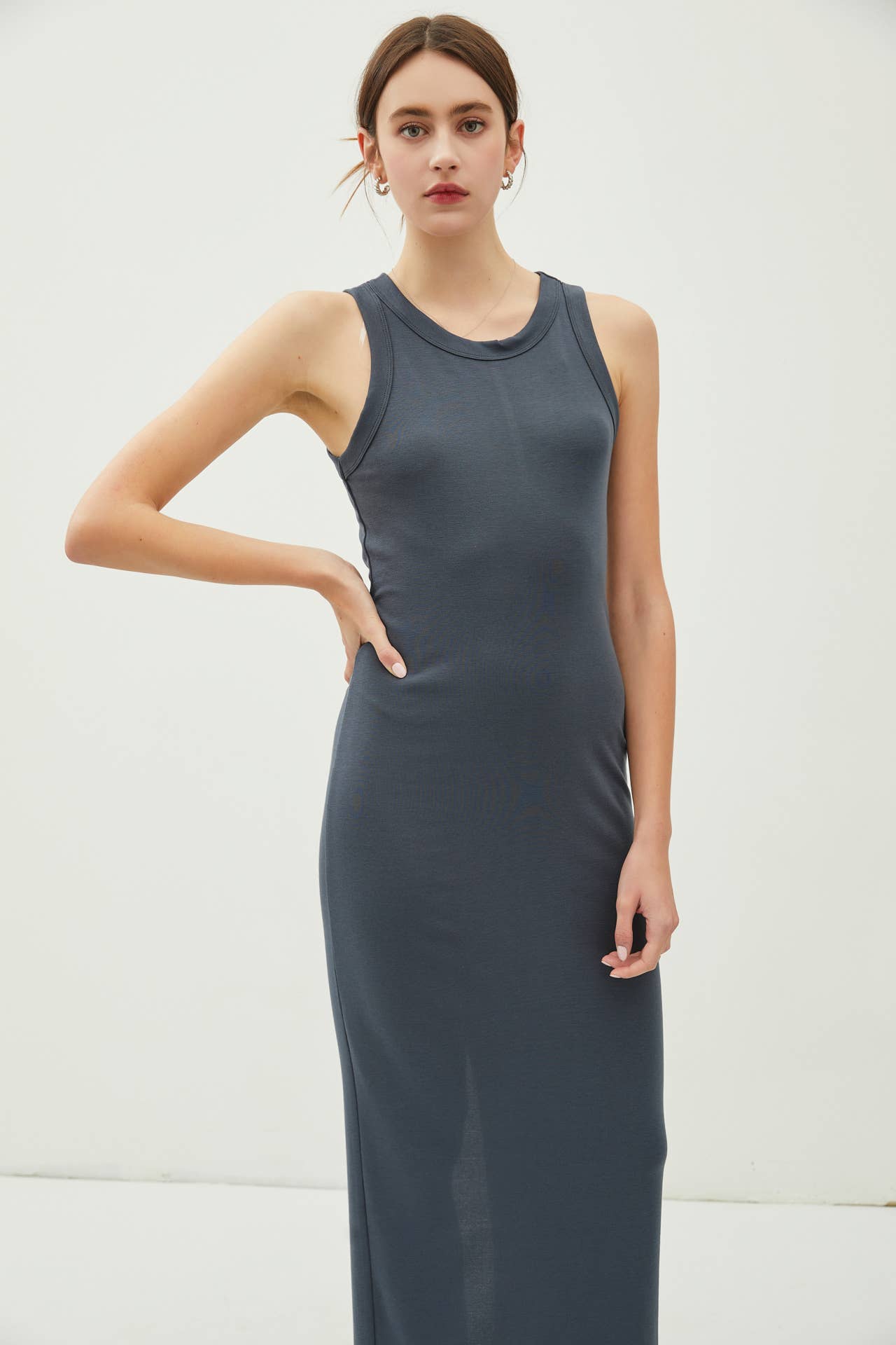 Tella Ribbed Maxi Dress