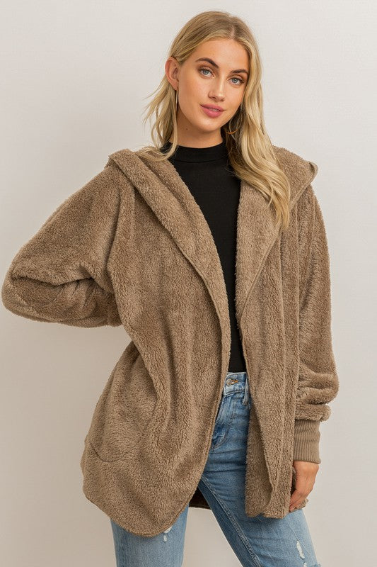 Felicia Fleece Sherpa Hoodie Jacket -Available in 10 colors! SPECIAL PRICING ENDS 9.24.26 PREORDER ONLY!