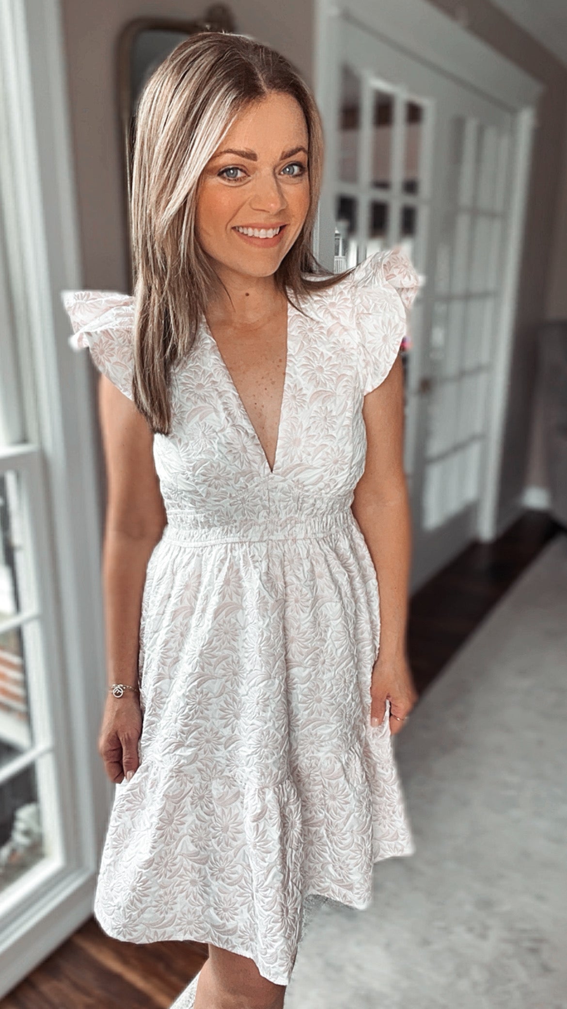 Miah Jacquard Mini Dress