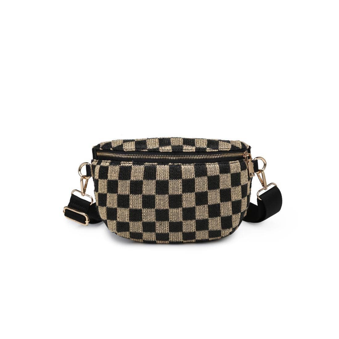 Gizelle Large Checker Belt Bag