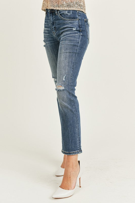 Cameron Washed Straight Leg Jeans